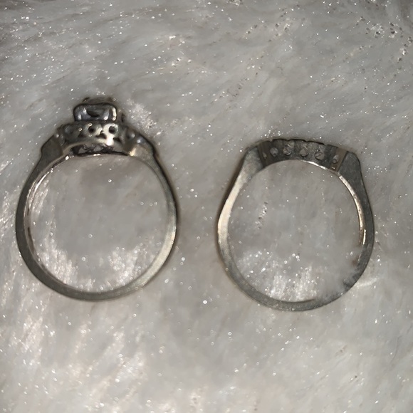 🚨SOLD ELSEWHERE!🚨Vintage 1940’s 14k White Gold Diamond Wedding Set - Picture 7 of 9